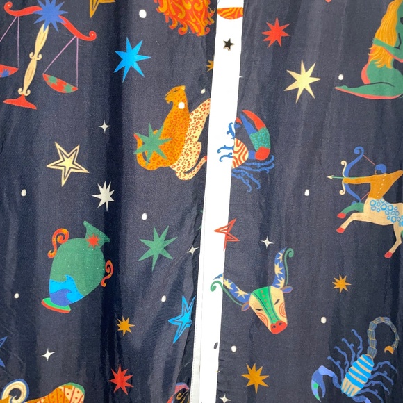 FARM RIO Zodiac Lenzing Escovero Viscose Midi Shirtdress Size S - Picture 7 of 14